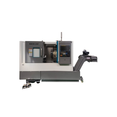 KDCK-25F CNC Токарный станок с ЧПУ  (Fanuc 0i, гидравлический патрон, 3000 об/мин, деталеуловитель)