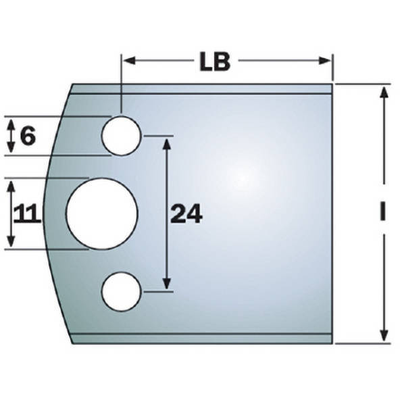 Комплект 2-х ножей HSS 50x4 мм