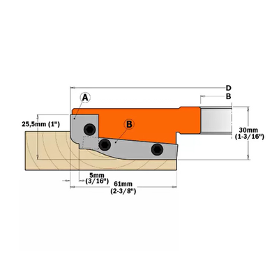 Комплект 2 ножей HM 19,8x11,9x1,5 (A1) для 694.013