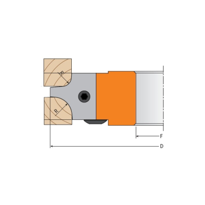 Комплект 2 ножей HM 25x25x2 R=3/6 694.003