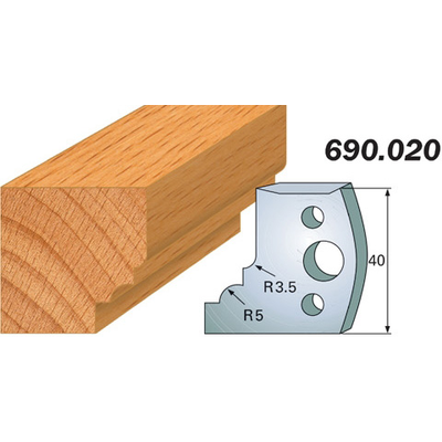 Комплект 2 ножей SP 40x4мм