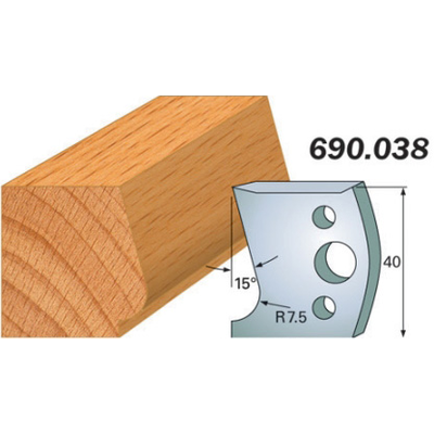 Комплект 2 ножей SP 40x4мм