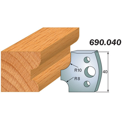 Комплект 2 ножей SP 40x4мм