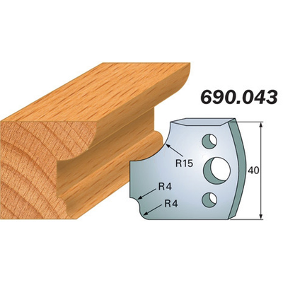 Комплект 2 ножей SP 40x4мм