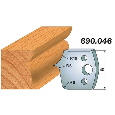 Комплект 2 ножей SP 40x4мм