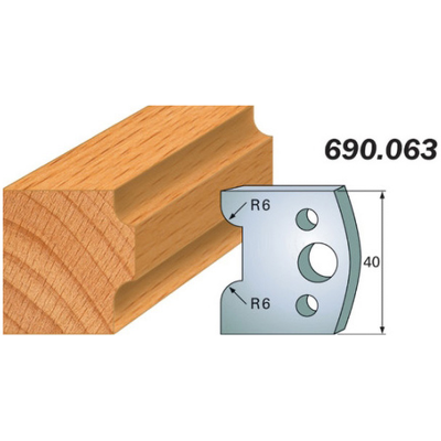 Комплект 2 ножей SP 40x4мм