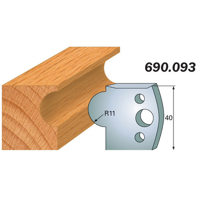 Комплект 2 ножей SP 40x4мм