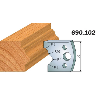 Комплект 2 ножей SP 40x4мм