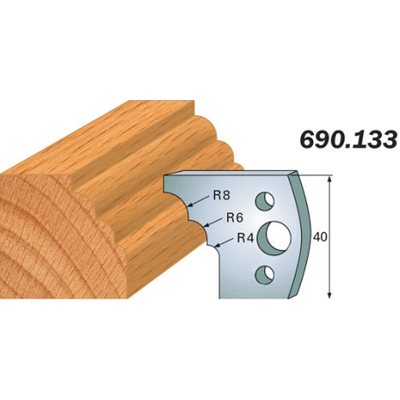 Комплект 2 ножей SP 40x4мм