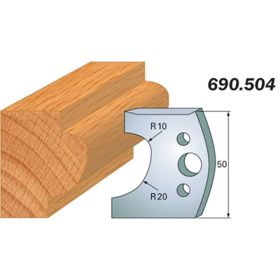 Комплект 2 ножей SP 50x4мм