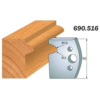 Комплект 2 ножей SP 50x4мм