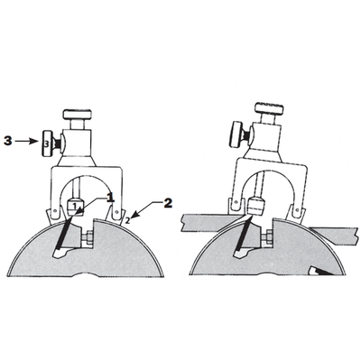 Комплект из 2-х приспособлений для выставления ножей на фуганках и рейсмусах
