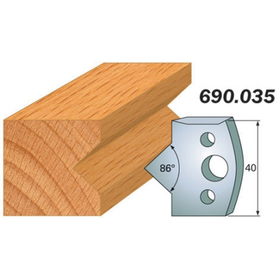 Комплект из 2-х ножей 40x4 SP