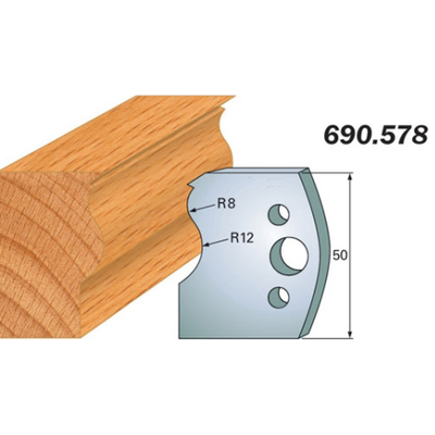 Комплект из 2-х ножей 50x4 SP