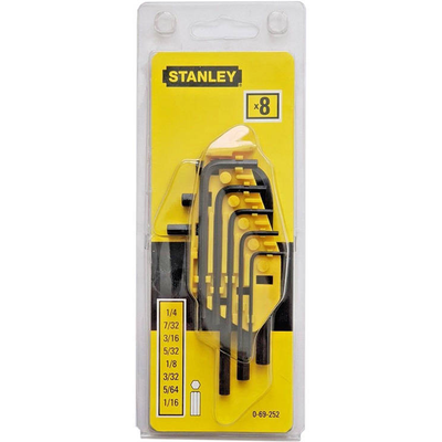 Набор дюймовых шестигранных ключей 8 шт Stanley 0-69-252