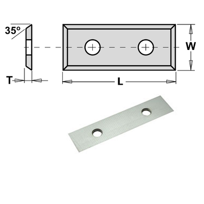 нож твердосплавный 29,5x12x1,5 F1730 (4 грани)