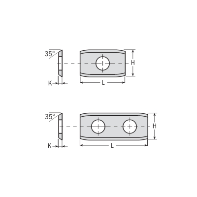 нож твердосплавный 50x12x1,5 F1730 (скосы)