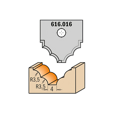 Нож твердосплавный для 616.000