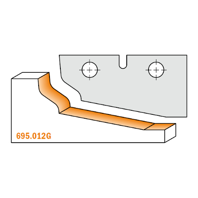 Ножи сменные (комплект 2 шт. профиль "G" ) для фрезы 695.01.