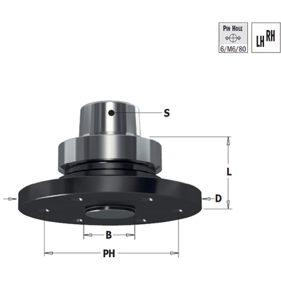 Патрон HSK 63F D=110 для Пазовой пилы