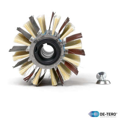Переходная втулка BRUSH R+Q 100x50x19 мм, 1 шлиц, 12+12 сегментов (абразив + опорные щетки)