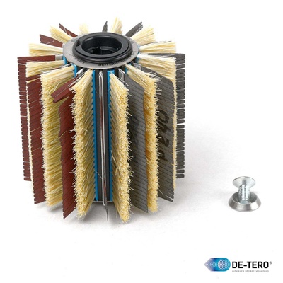 Переходная втулка BRUSH R+Q 100x50x19 мм, 1 шлиц, 12+12 сегментов (абразив + опорные щетки)