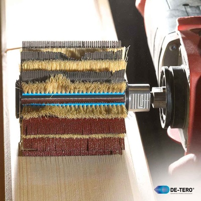 Переходная втулка BRUSH FIX R+Q MB2, 110x50x13 мм, 12+12 сегментов (абразив + опорные щетки) для Makita 9741