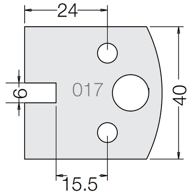 Пластина 33 017 40