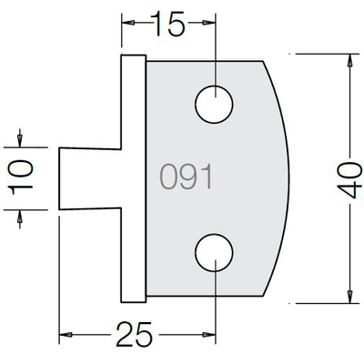 Комплект 2 ножей HM 40x4 мм 330 91 40