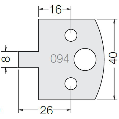 Пластина 33 094 40