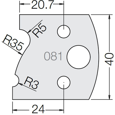 Пластина 33 081 40