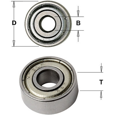 Подшипник d=4.763 D=12.5 SP=4.98mm