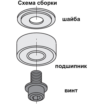 Подшипник для фрез D=19/6x6