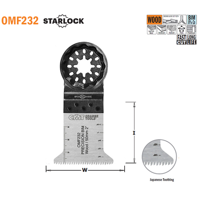 Погружное пильное полотно 45 мм BIM STARLOCK 5 шт