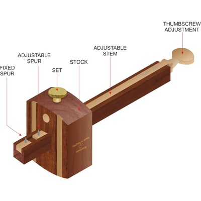 Рейсмус разметочный с точной регулировкой 150 мм.