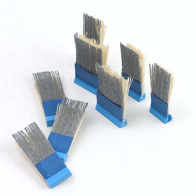 Щетка шлифовальная Flex MB2 28 (2 шт) + 18 (6 шт) x40/45x 0,6 мм P320, Прямая щетка и абразив - нейлон (141)