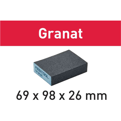 Шлифовальная губка Granat 69x98x26 120 GR/6