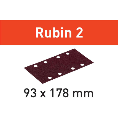 Шлифовальные листы Rubin 2 STF 93X178/8 P100 RU2/50