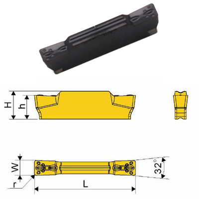 Сменная твердосплавная пластина MGMN300-M/SD1025