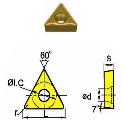 Сменная твердосплавная пластина TCMT110208-HM/SD4125