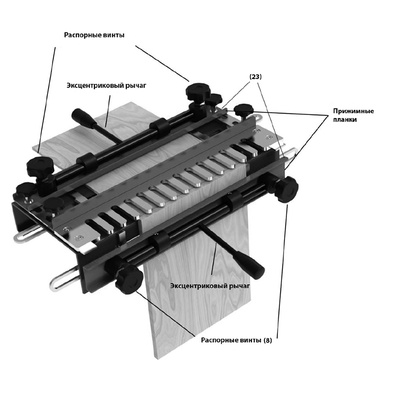 SMT-300 Шипорезное приспособление для соединений ласточкин хвост в комплекте с фрезой