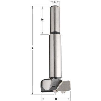 Сверло чашечное 12 мм SP 12x90 Z=2+2 S=10x30 RH