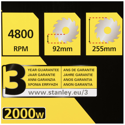 Торцовочная пила Stanley Fatmax FME720-QS, 254х30мм, 2000Вт