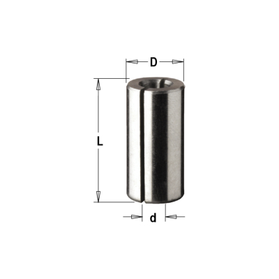 Втулка разрезная D=8-10 L=25